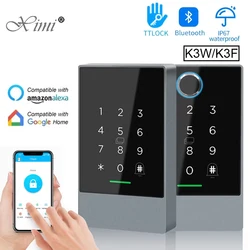 TTlock Smart Phone App Toegangscontrole 13.56Mhz RFID Deurtoegangscontrolesysteem Deurset IP67 Waterdichte Lezer NFC G2 Gateway