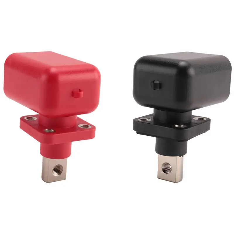 2 Pcs 200A All-Copper Lithium Battery Post High-Current Copper Terminal Battery Connector Energy Storage Terminal-AT30