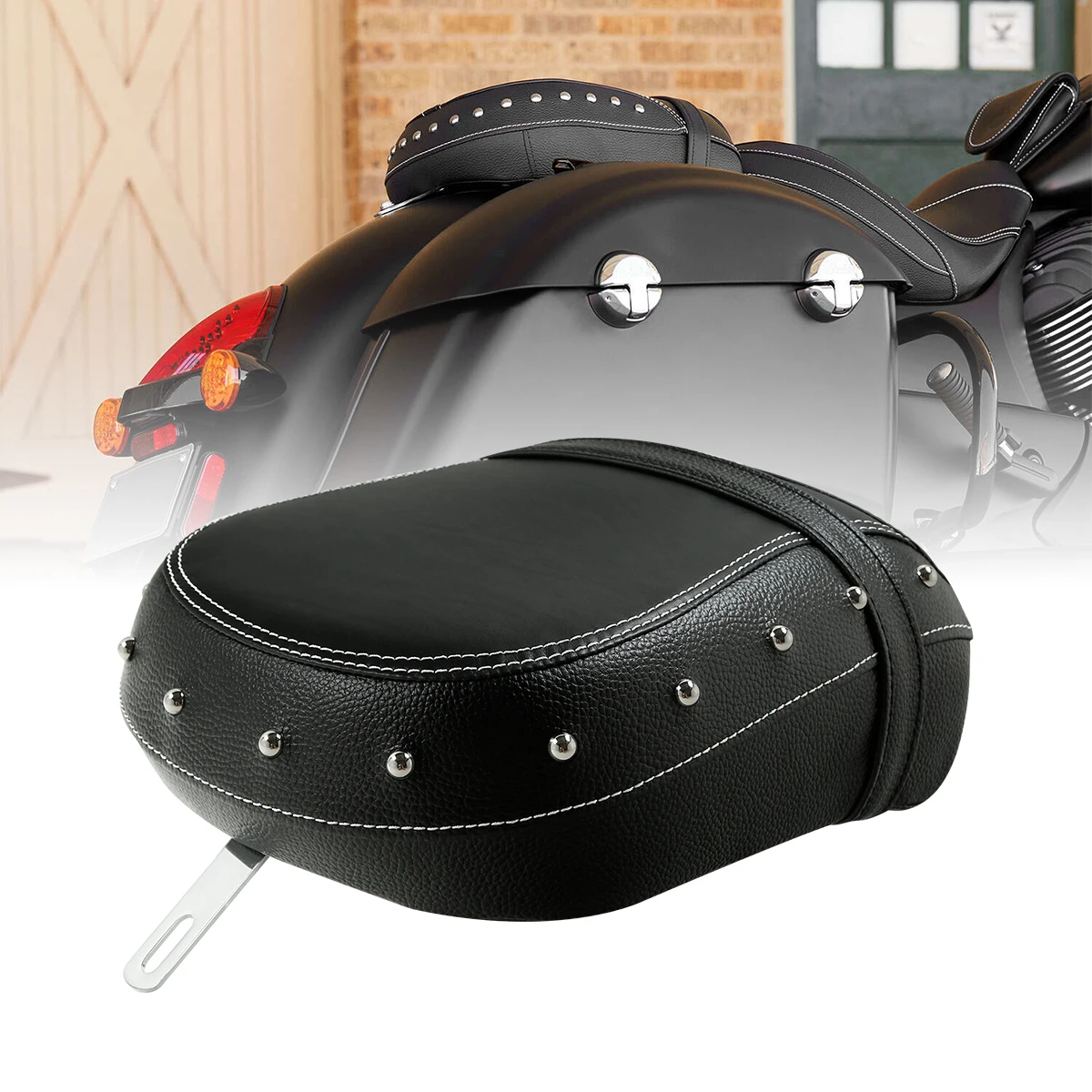 Black Rear Passenger Seat Fit For Indian Chieftain Dark Horse Springfield Roadmaster