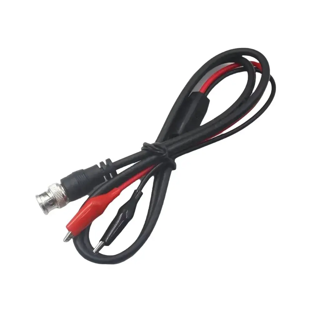 1PCS BNC male to alligator clip connection line BNC male to dual alligator clip 1M RF coaxial adapter connector plug Q9 test