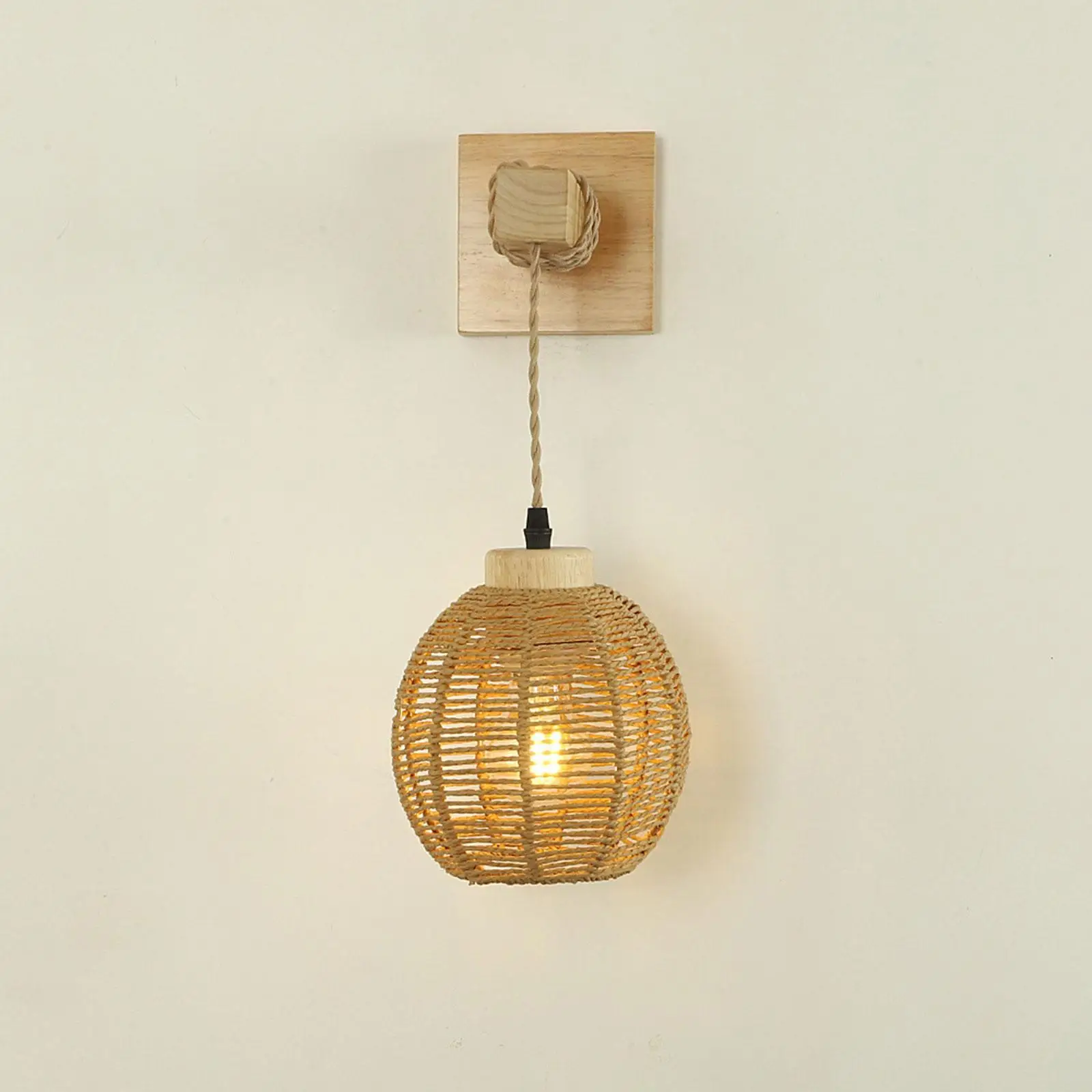 

Rattan Lampshade Wall Sconces Wall Light Shade for Outdoor Farmhouse Kitchen