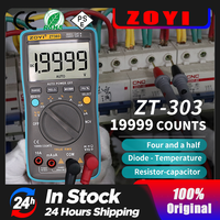 ZOYI Digital Multimeter 19999 High precision True RMS Auto Range Ammeter Voltmeter Smart Capacitor Temperature NCV Ohm Hz Tester