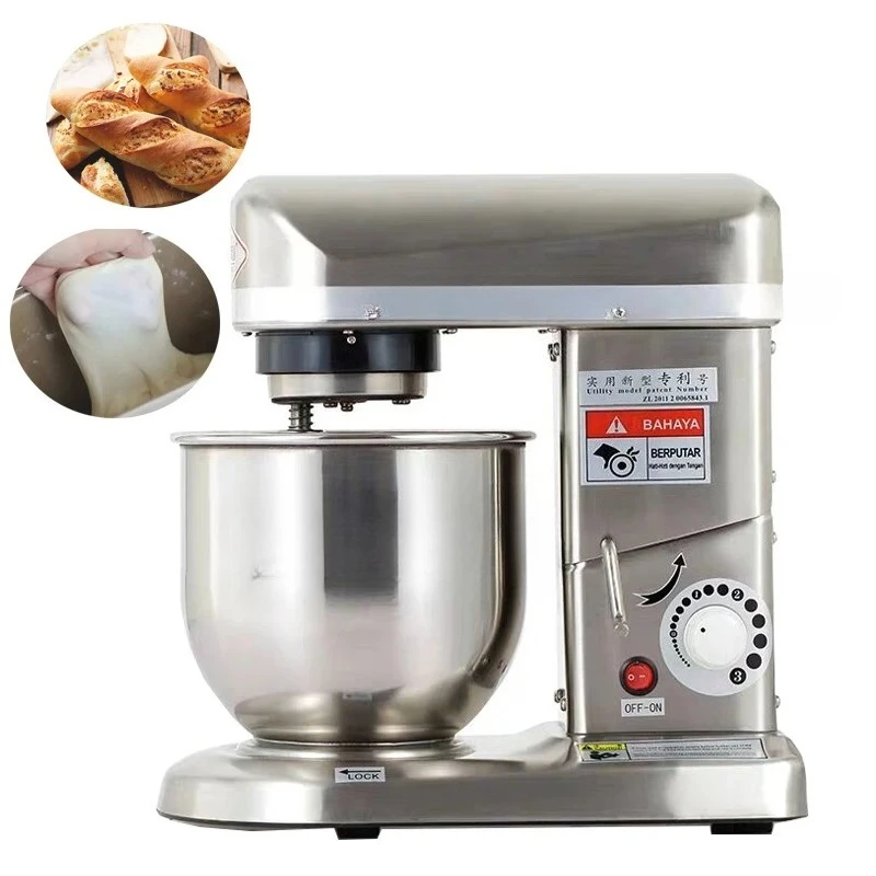 Electric 7 Liter Stainless Steel Commercial Food Mixer