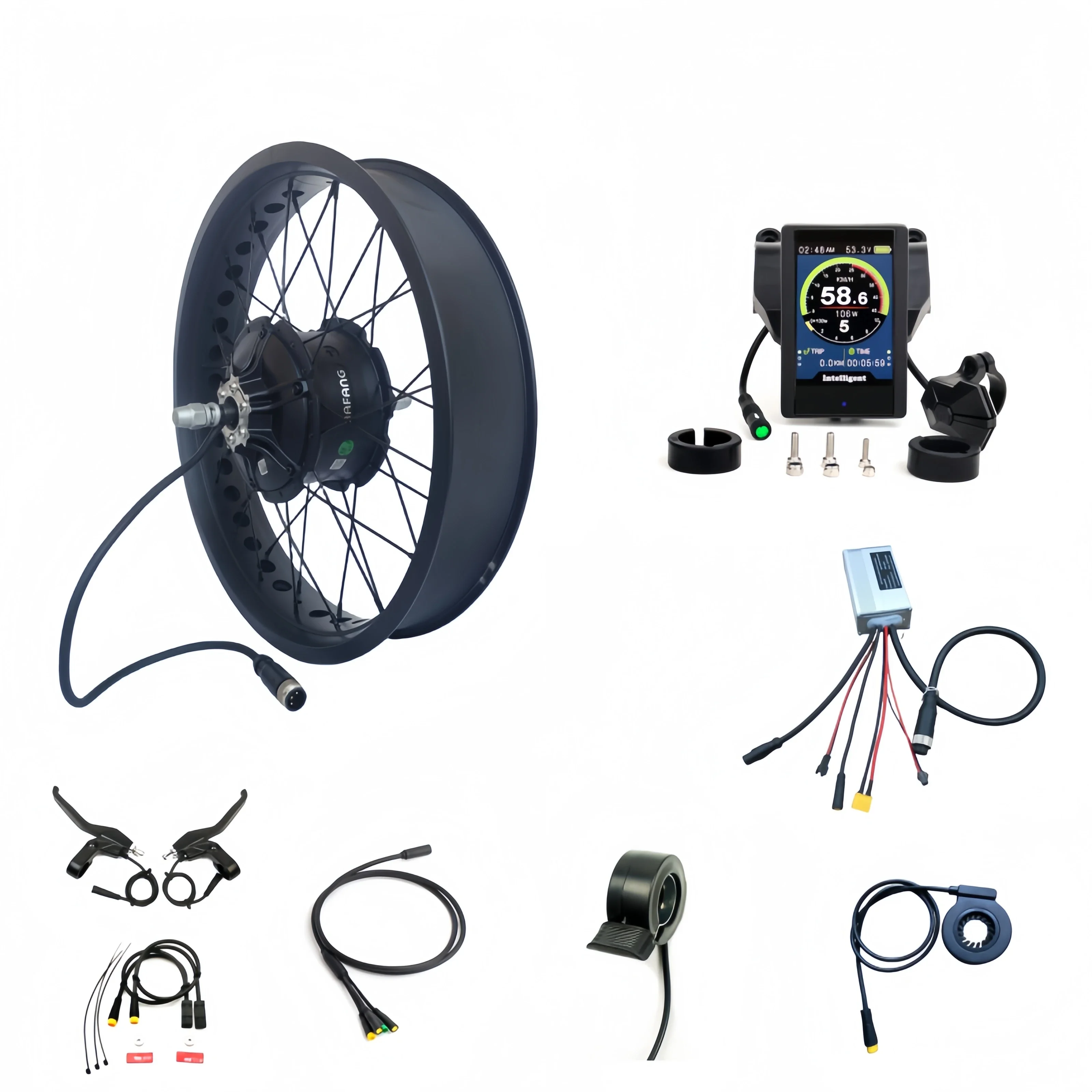 Bafang 48V 1000W 20/4.0/26*4.0 Zoll Rad-Umrüstsätze mit G062 Bafang Hinterradnabenmotor für Fatbikes, Drop-Out 175mm/190mm – Detail 3