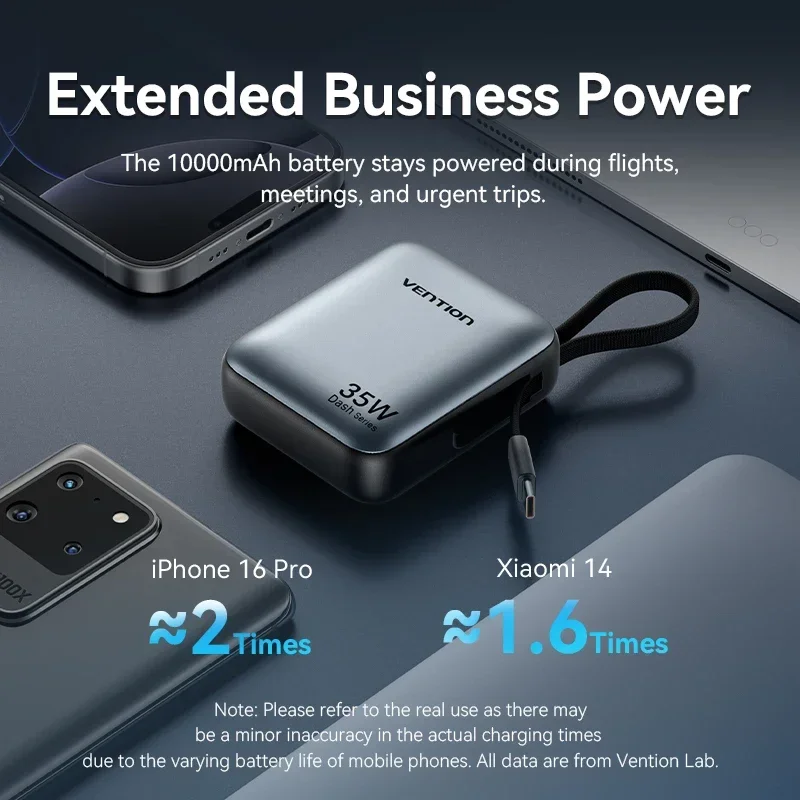 Vention 10000mAh 35W Fast Charge Power Bank 6