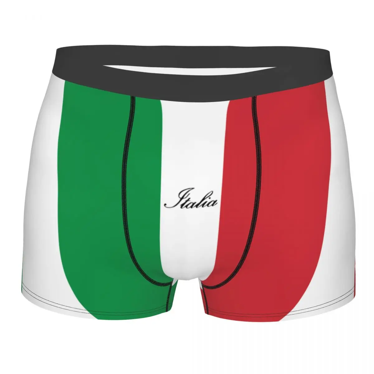 Sexy Boxer Shorts Panties Men Italian Flag Of Italy Italia Underwear Breathable Underpants for Male S-XXL
