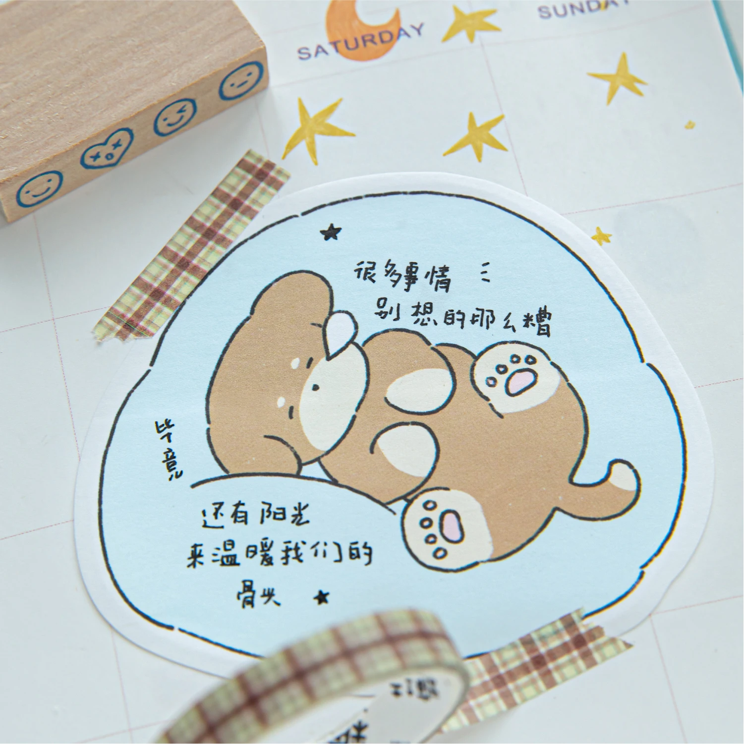 12packs/LOT Dog Club Series decorative fresh paper memo pad