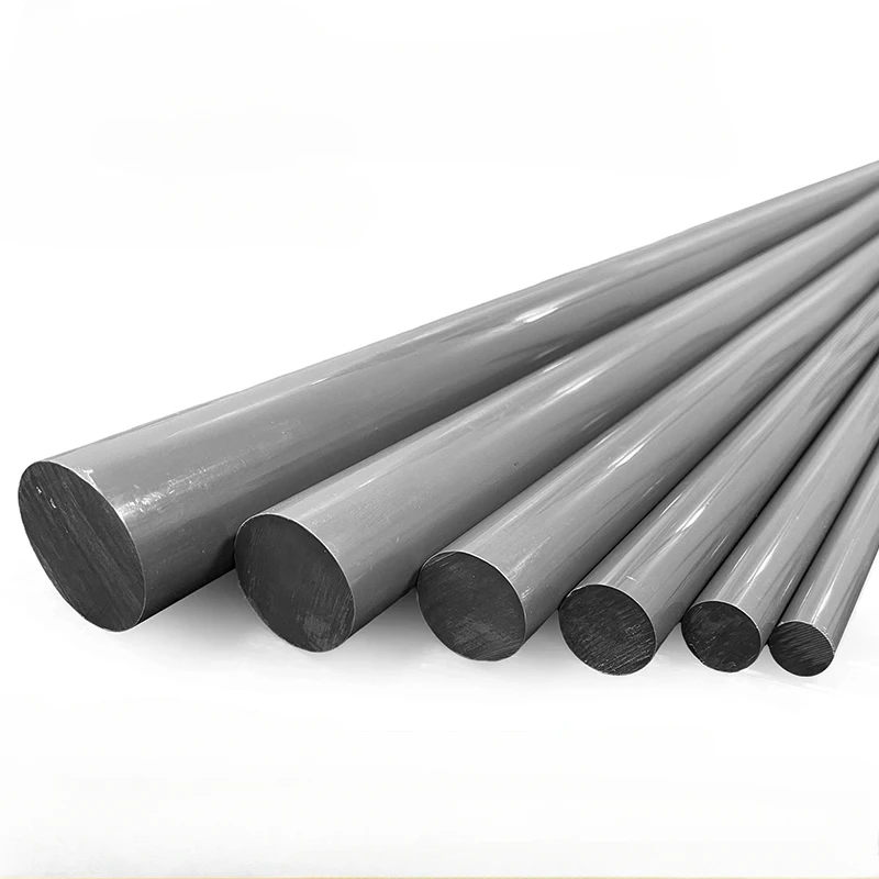 15mm 20mm 25mm 30mm White Black Gray PVC Rod Polyvinyl Chloride Bar Poly Vinyl Chloride Stick Resistant To Acid Alkali Round Bar