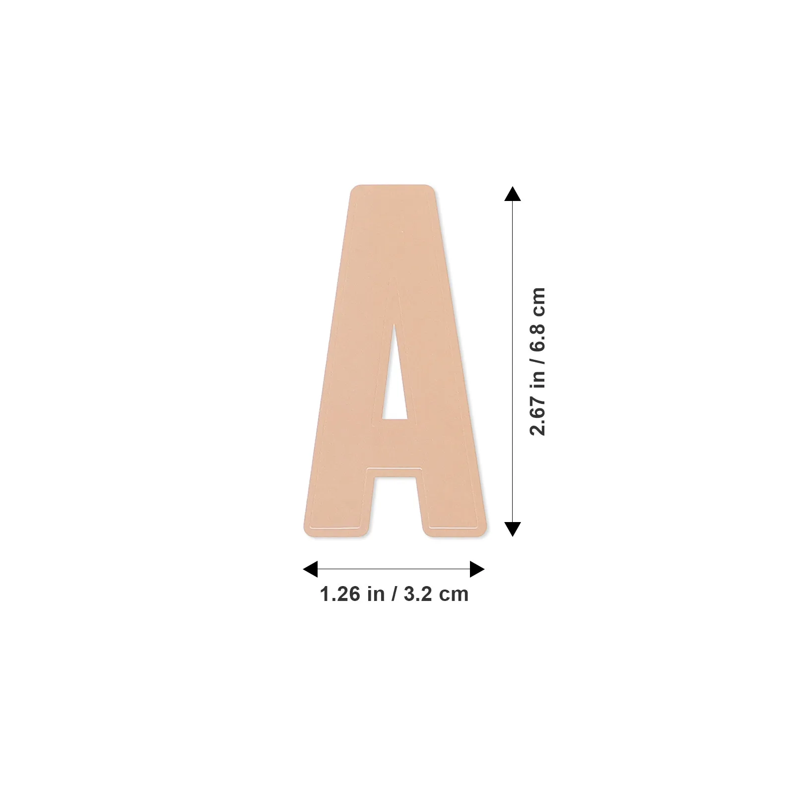 2Sets Alphabet Letter Stickers Premium Vinyl Self Adhesive Decals for Mailbox Numbering Bulletin Board Decor Portable