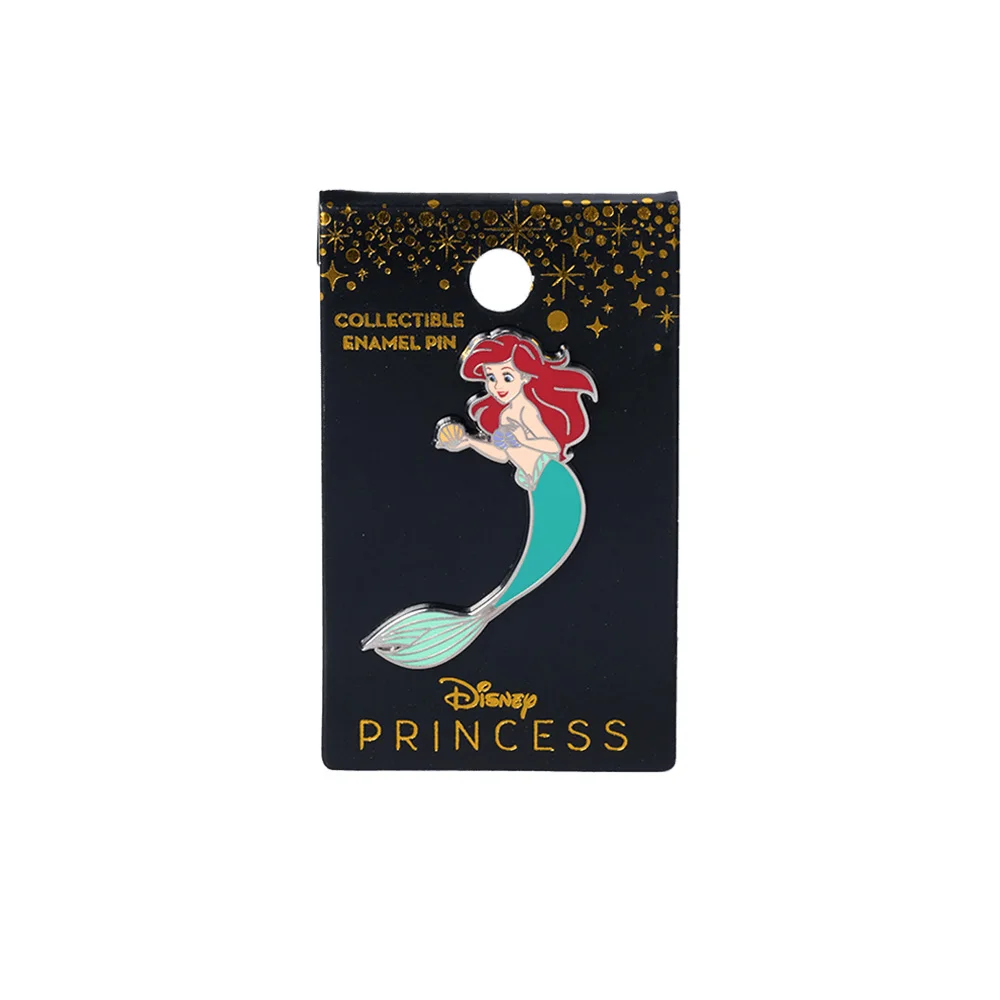 1 Stück offiziell lizenzierte Disney-Sammlerbrosche aus Emaille mit Prinzessinnen-Motiv, exquisites, süßes kleines Geschenk, modisches Accessoire – Detail 8