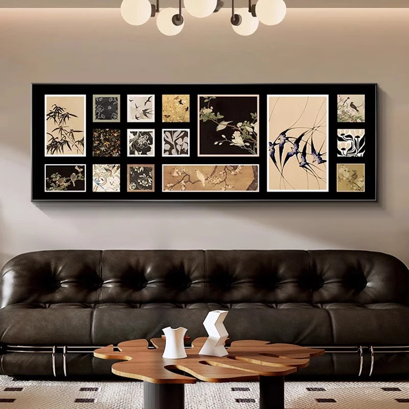 

Vintage Mid-Century Modern Canvas Poster French Style Art Painting Horizontal Wall Home Decor for Living Room Bedroom Print