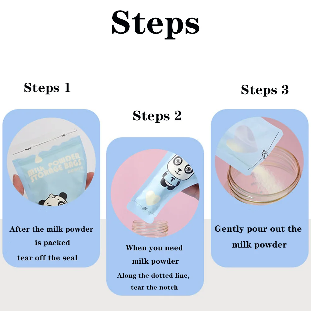 Baby Formula Dispenser 50g, Storage Bags Christmas Portable Travel Milk Powder Formula Container Candy Fruit Snack Storage