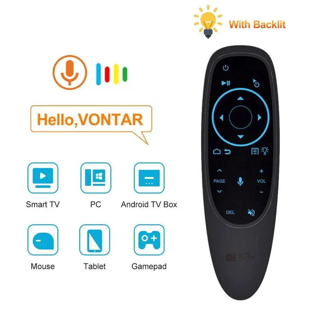 Smart Voice Remote Control Wireless Air Fly Mouse 2.4g G10 G10s Pro Gyroscope Ir Infrared Learning Bluetooth For Android Tv Box