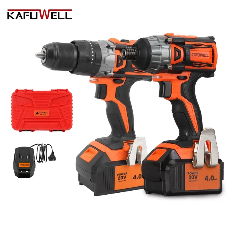 

KAFUWELL PA4553H Factory Price 2 In 1 Electric Tool 20v Cordless Power Tools Power Drill Electric Screwdriver Power Tool Set