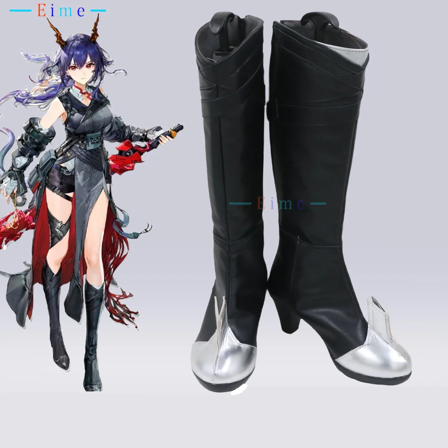 

Chen the Dawnstreak Cosplay Shoes Game Arknights Cosplay PU Leather Shoes Halloween Carnival Boots Custom Made