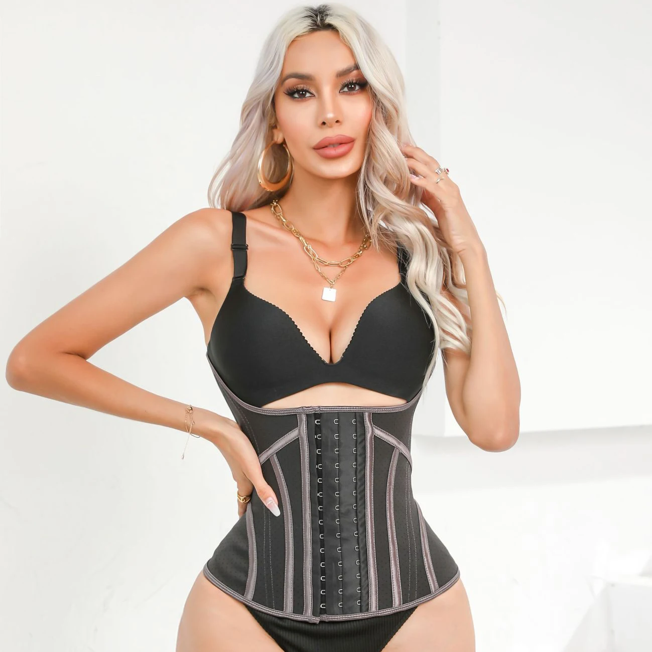 Lengthened and raised latex waist band for waist tightening, tight waist protection, body shaping, waist sealing, sports 2311