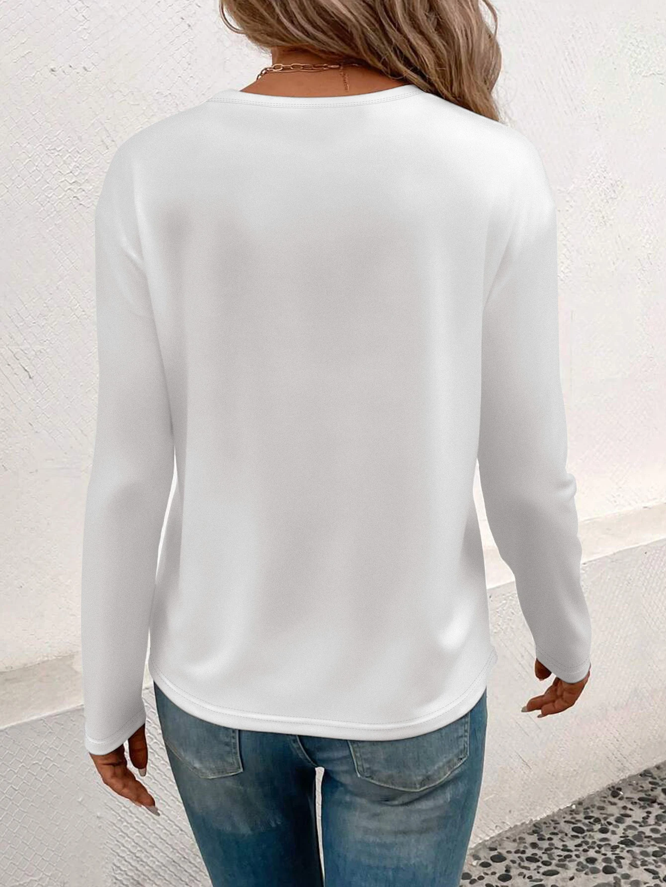 تي شيرت نسائي برقبة دائرية بنمط مطبوع، تي شيرت كاجوال، مقاس عادي، قابل للغسل في الغسالة، متعدد الاستخدامات لجميع المواسم، بوليستر 100%