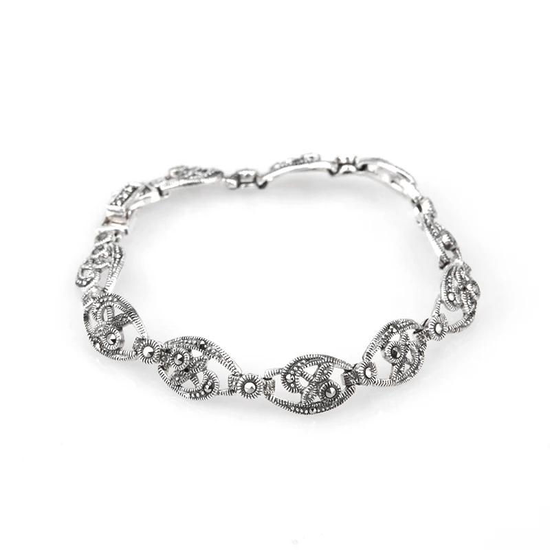 

YYSUNNY 925 Sterling Silver Bracelet Marcaite Women's Bracelet