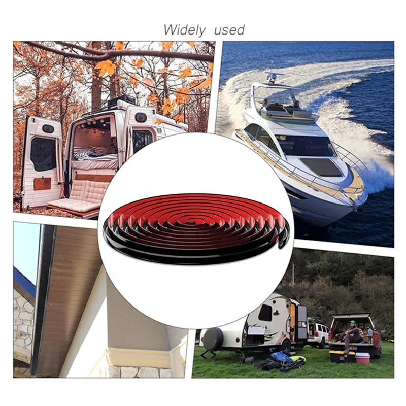 

RV Caravan Roof Rainwater Gutter PVC Water Channel Easy Install Motorhome Roof Drainage System For Camping Vehicle