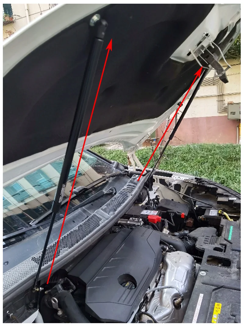 Car Front Hood Engine Cover Hydraulic Rod Strut Spring Shock Bars Bracket Styling For Peugeot 5008 2017-2023