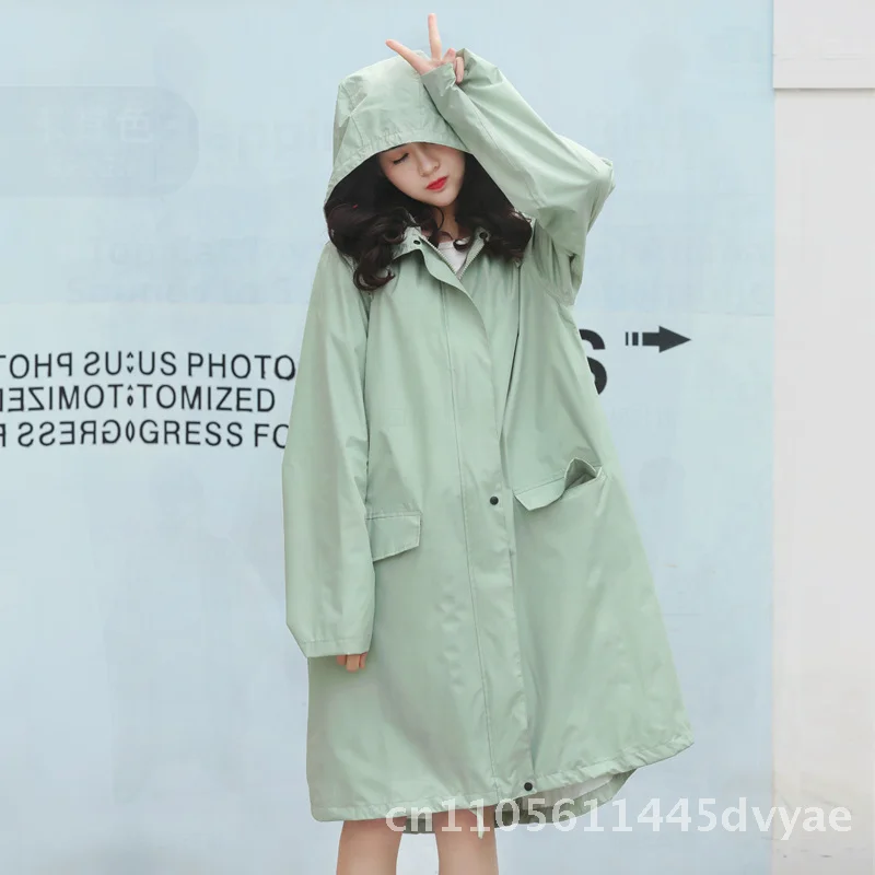 

Japanese Women's Fashion Windbreaker Raincoat Unisex Casual Raincoat for Walking Waterproof Spring Yarn Thin Style in Multiple