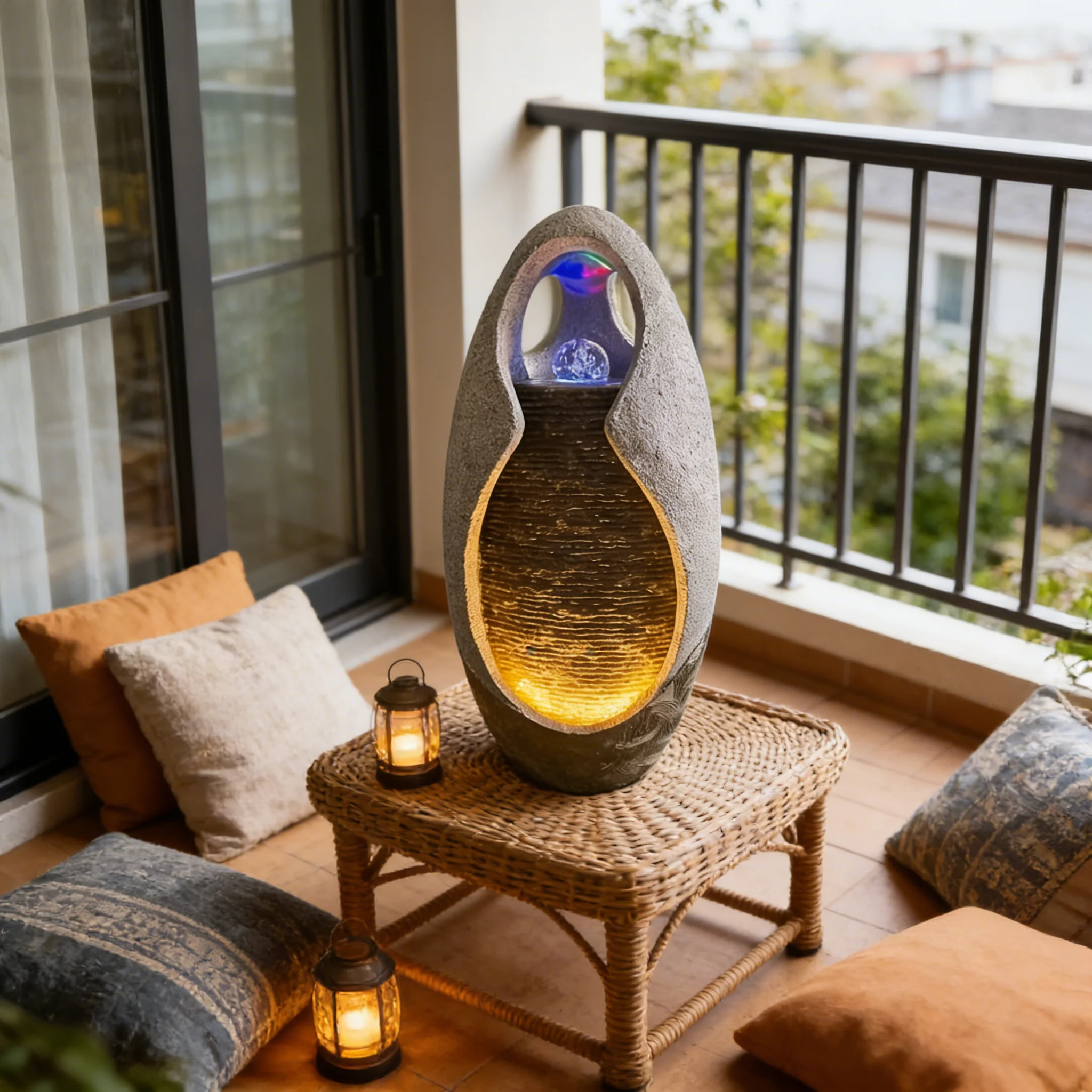 Fonte de água zen moderna em r - Interior Design Zen avaliação e preço