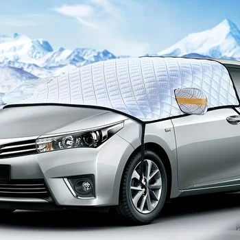 Summer and winter dual-purpose car sunshade, car interior sunscreen, winter large snow shield, snow cover, car protection