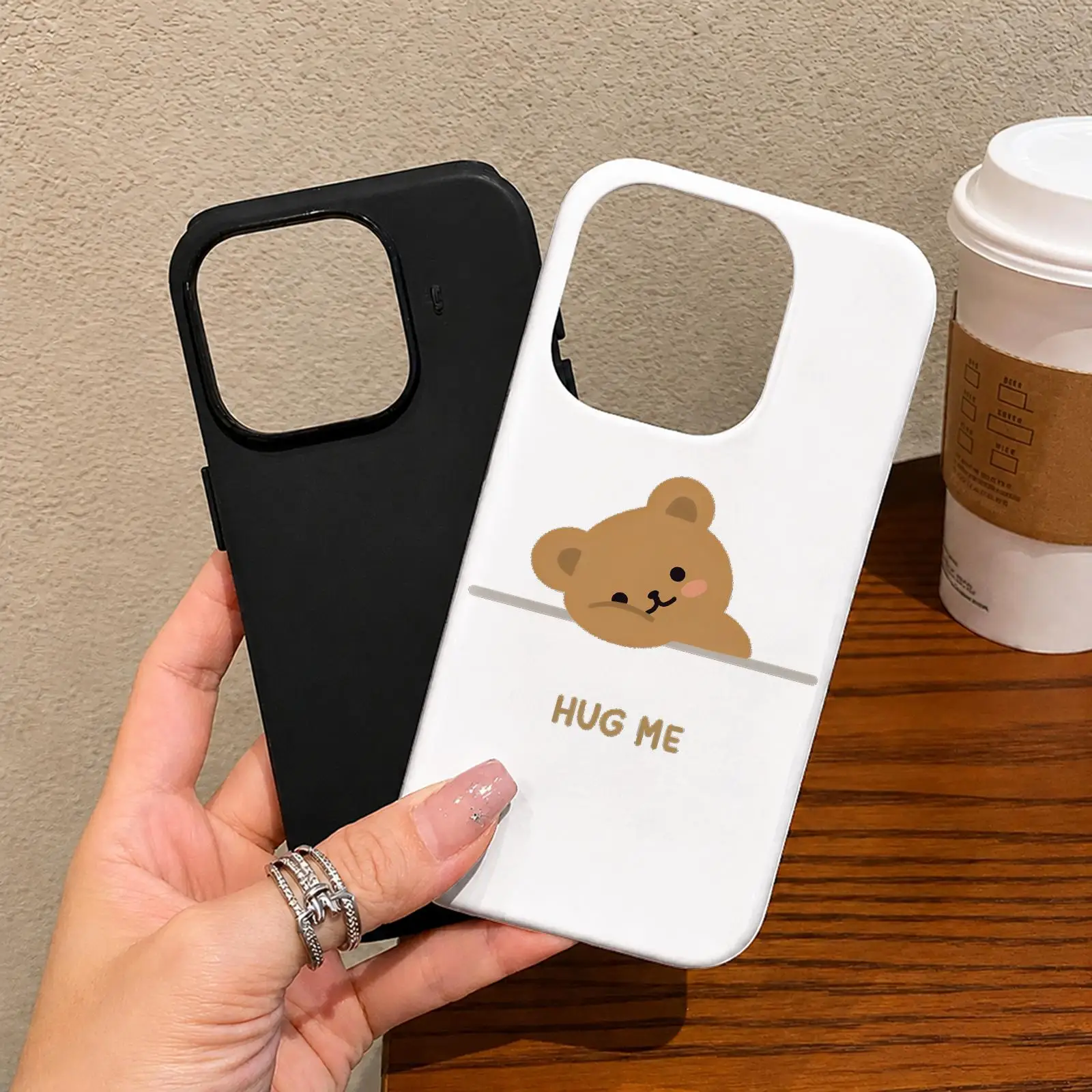 Grumpy Bear Wants Hug Phone Case For IPhone 18 17 16 15 14 13 12 11 Pro Max Air Dual-Layer Shockproof Protective Cover