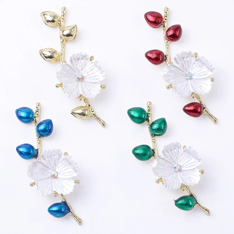 

Антикварные аксессуары для волос Hanfu, корона для волос, сделай сам, материалы ручной работы, бутон, ветки цветения сливы, аксессуары из сплава, оптовая продажа