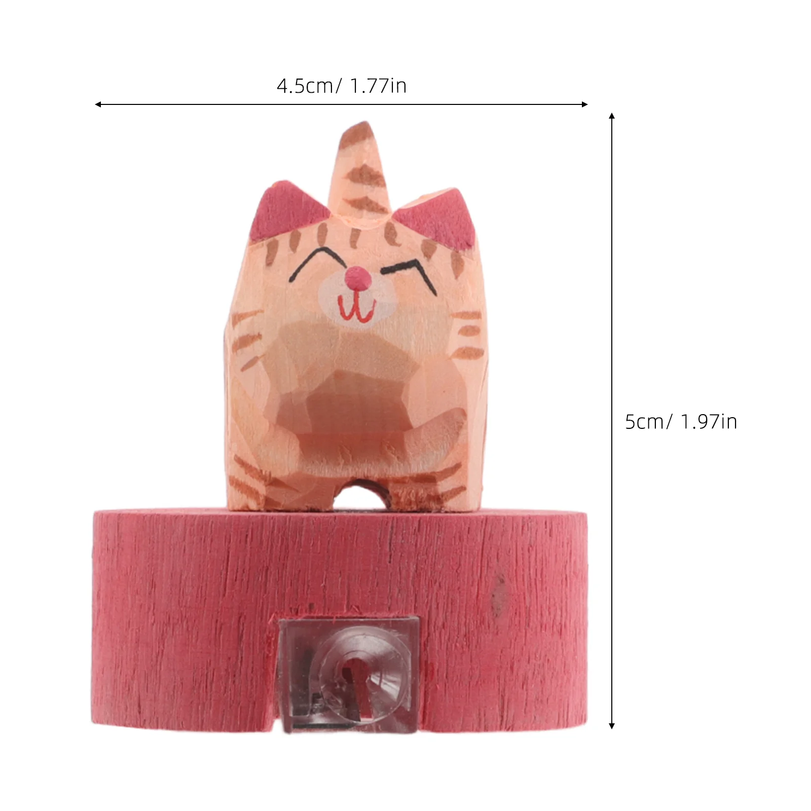 مبراة أقلام يدوية للقطط، مبراة خشبية محمولة بفتحة واحدة، مستلزمات مدرسية كرتونية لطيفة، أدوات مكتبية للطلاب #4