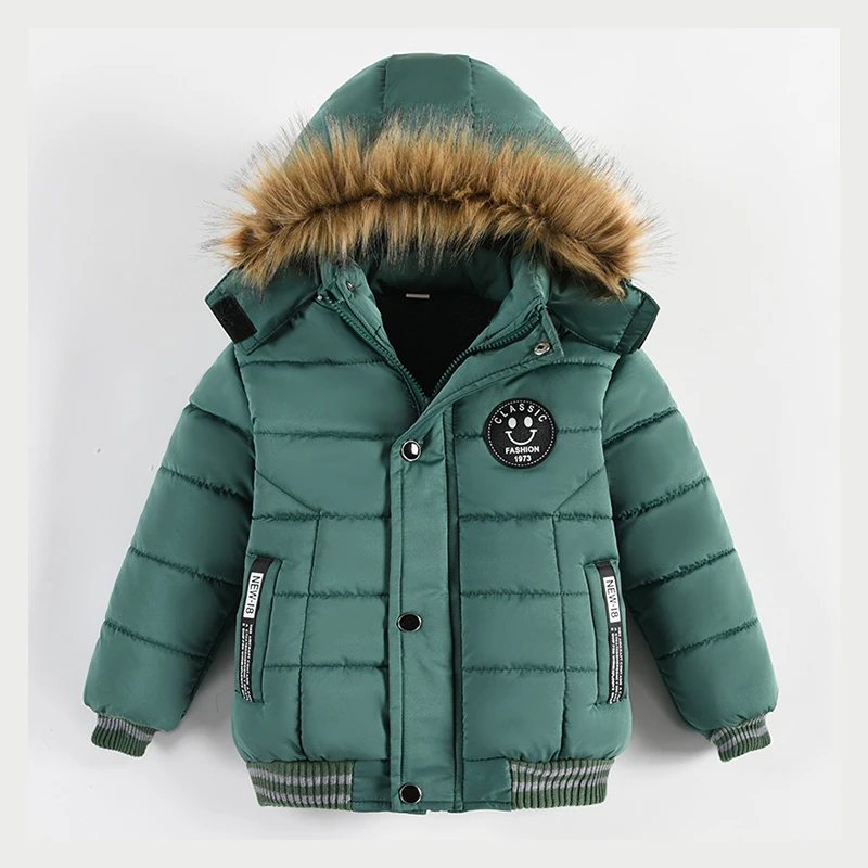 2023 Winter Boys Jacket For Children Coats Kids Warm Hooded Outwear Thick Fleece Coat For Baby Boy Clothes Costume 2 3 4 5 6 Y