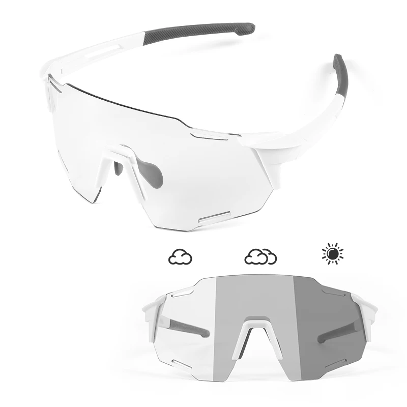 Photochromic Bike Glasses Goggles UV Protection Cycling Sunglasses for Men Women Sports Goggles UV Protection