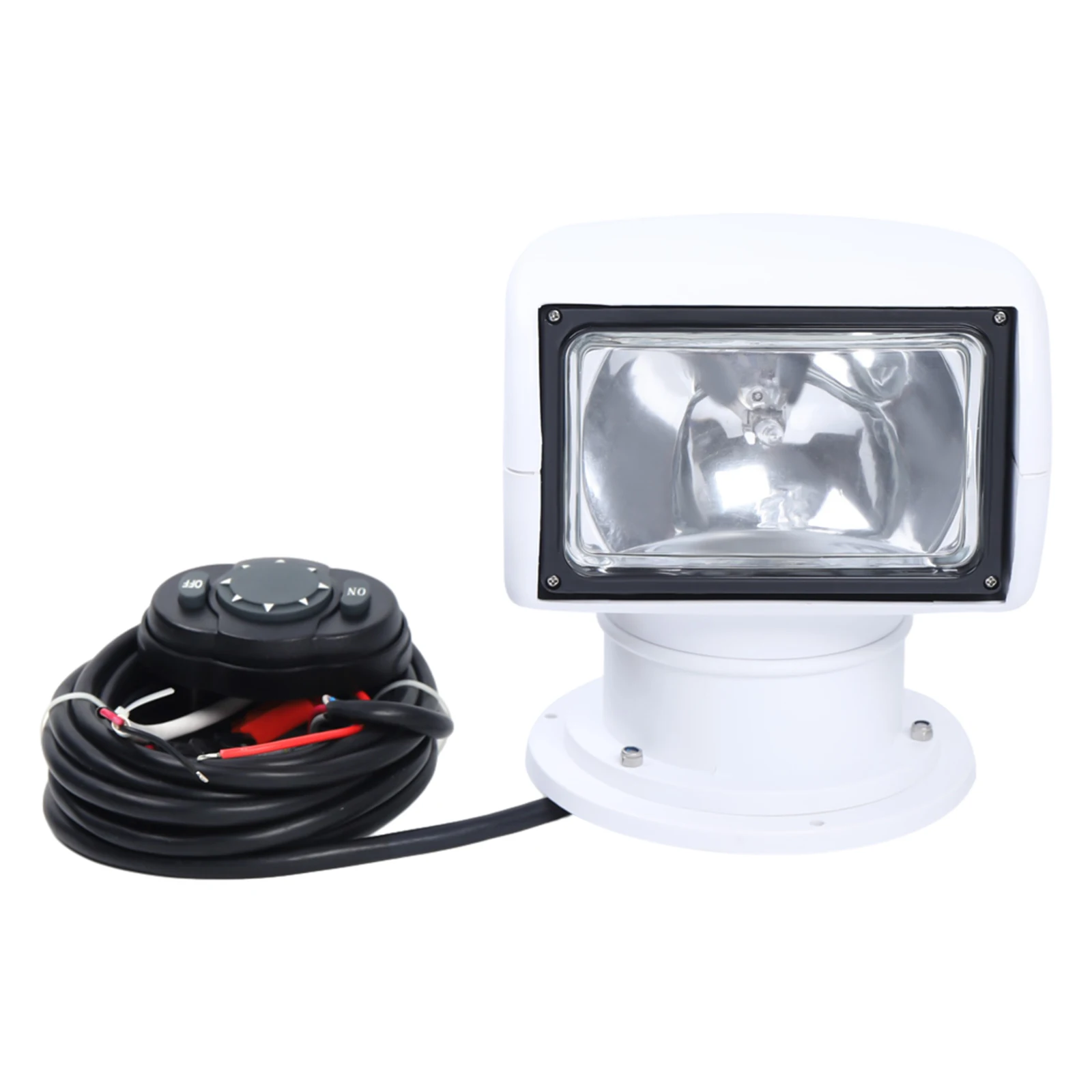 Boat Searchlight Ship Remote Control Spotlight Truck Car Marine Remote Searchlight 12V 100W Halogen Bulb