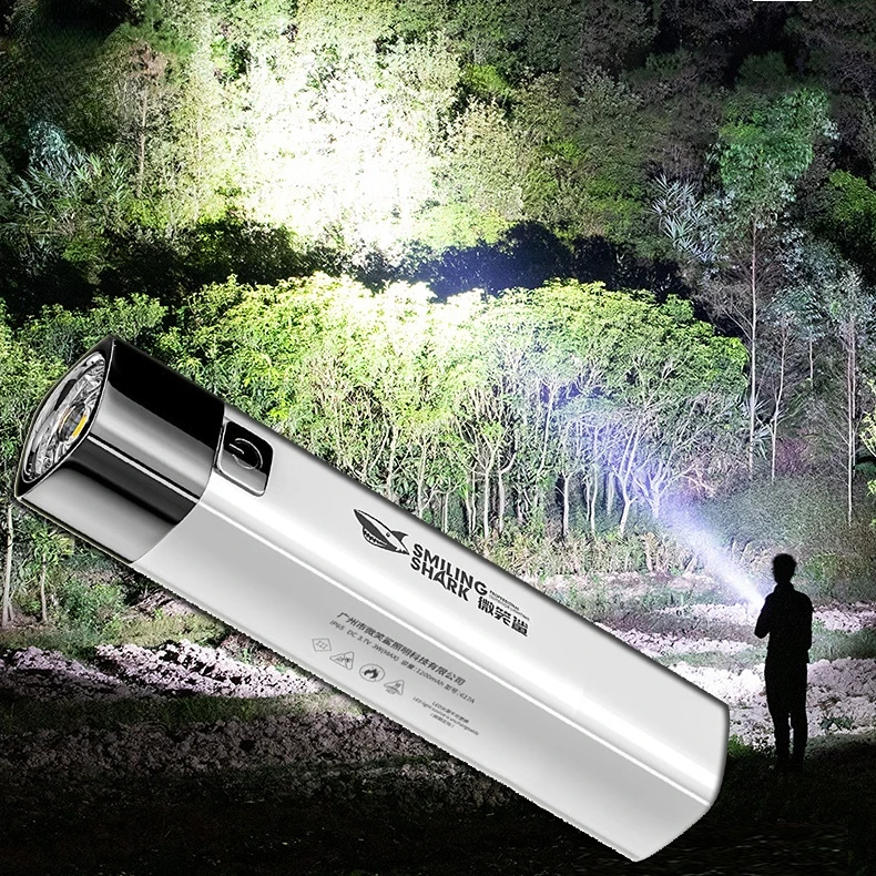 

led USB Flashlight Power Bank Mobile Phone Rechargeable Lamp Strong Light Torch Search Mini Camping Hiking Fishing Torch olight