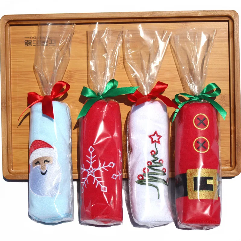 

Unisex Cotton Christmas Innovative Towel Set Halloween Christmas Gifts Kitchen Hand Towel Embroidered Holiday Towels