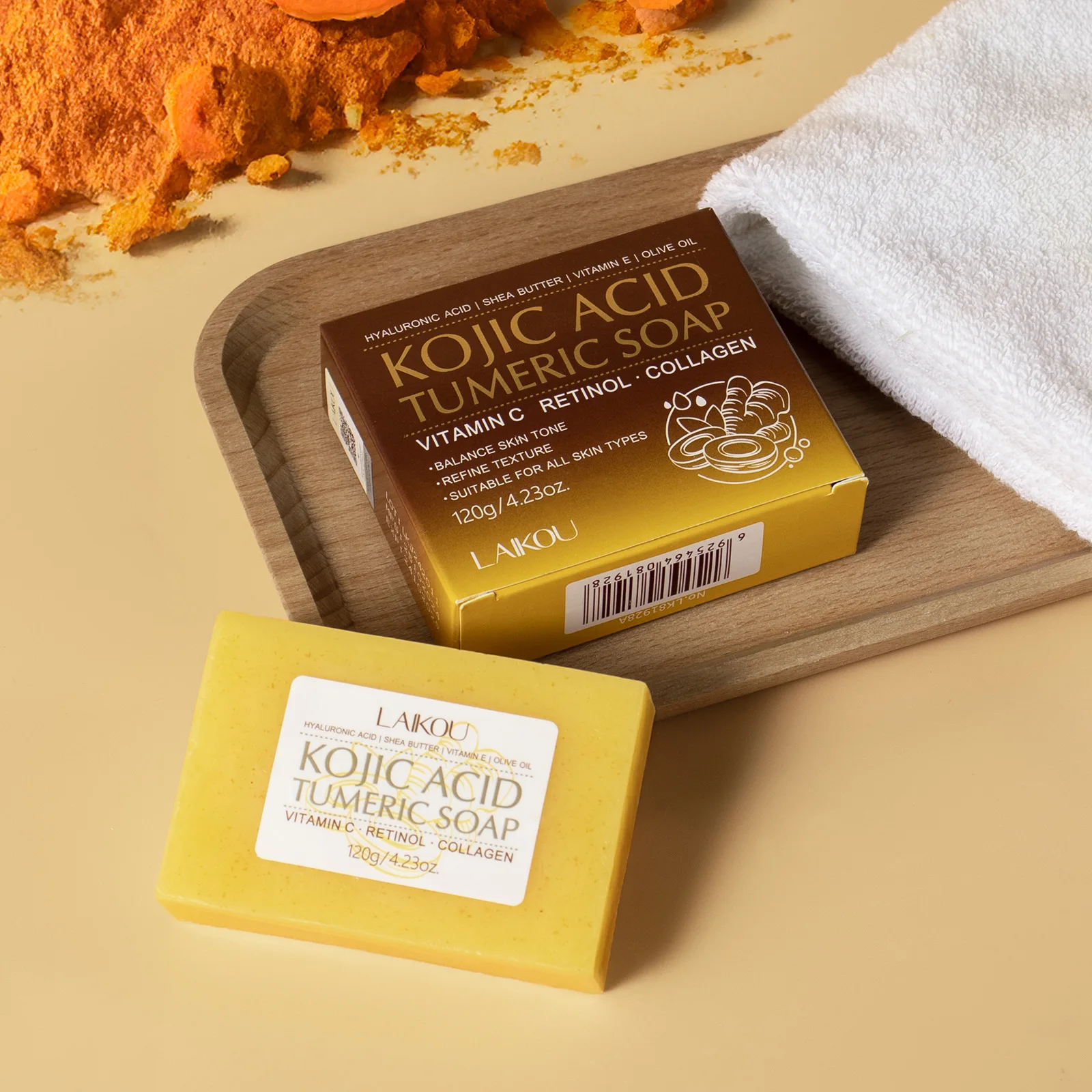 LAIKOU Kojic Acid Facial Soap  - đánh giá và giá Kojic Acid Soap