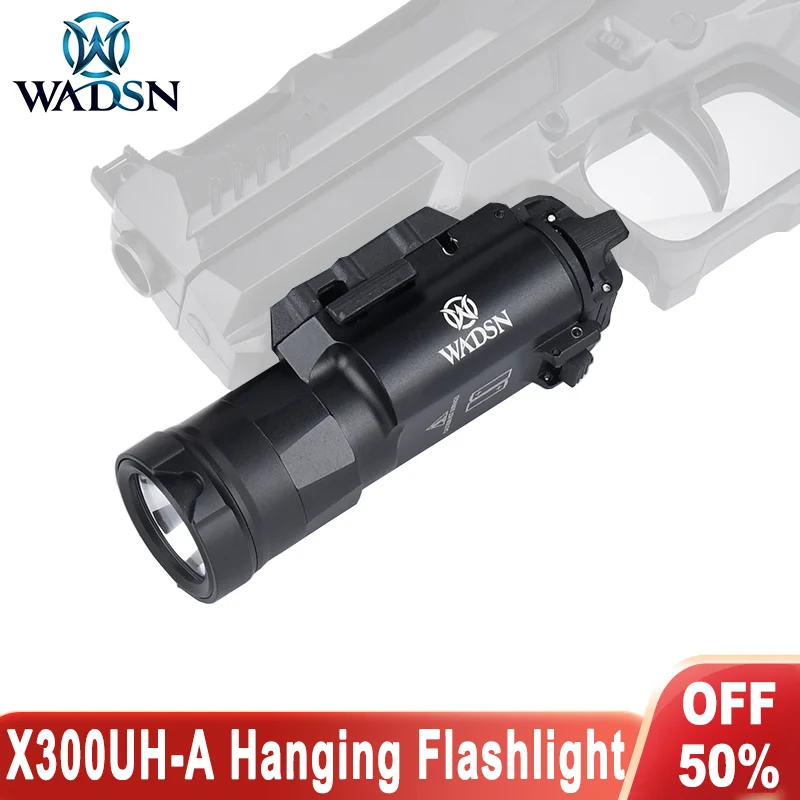 WADSN Metal X300 X300UH-A Hanging Flashlight Hight Power White LED Light 800lumens Hunting Airsoft Pistol Gun Lamp Accessories