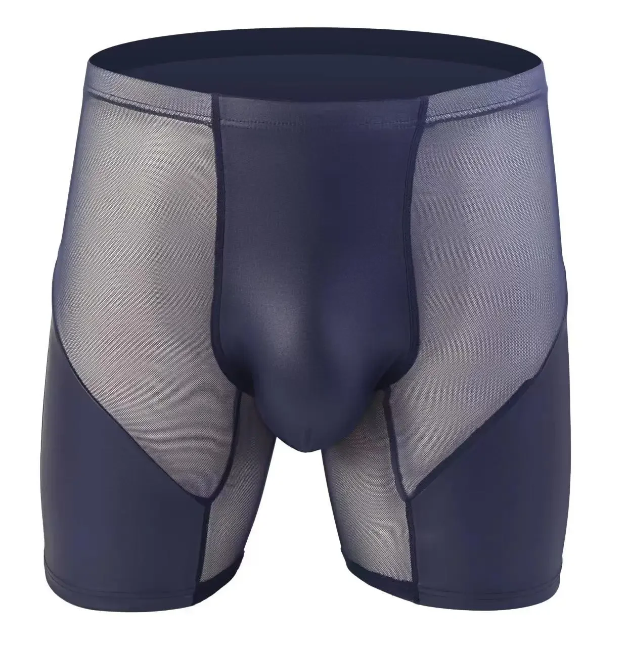 

Men Long Boxers Underwear Leather Man Plus Size Shorts Boxer Breathable Panties Mens boxershorts Underpants