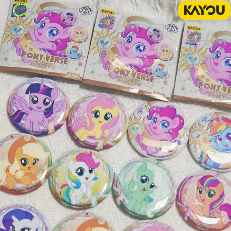 Kayou My Little Pony PONY VERSE Vol.6 Tin Metal Badge Official Genuine Anime Brooch Collectible Button Pin Decor Ornamen Toy