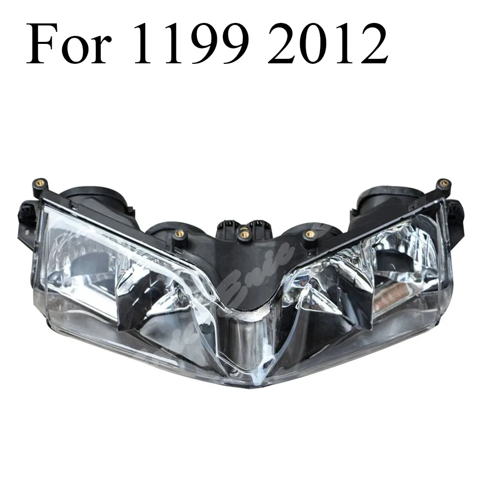 Motorcycle Front Headlight Lamp Assembly For DUCATI 1199 2012 2013 2014/ 899 2013 2014 2015 Clear Lens