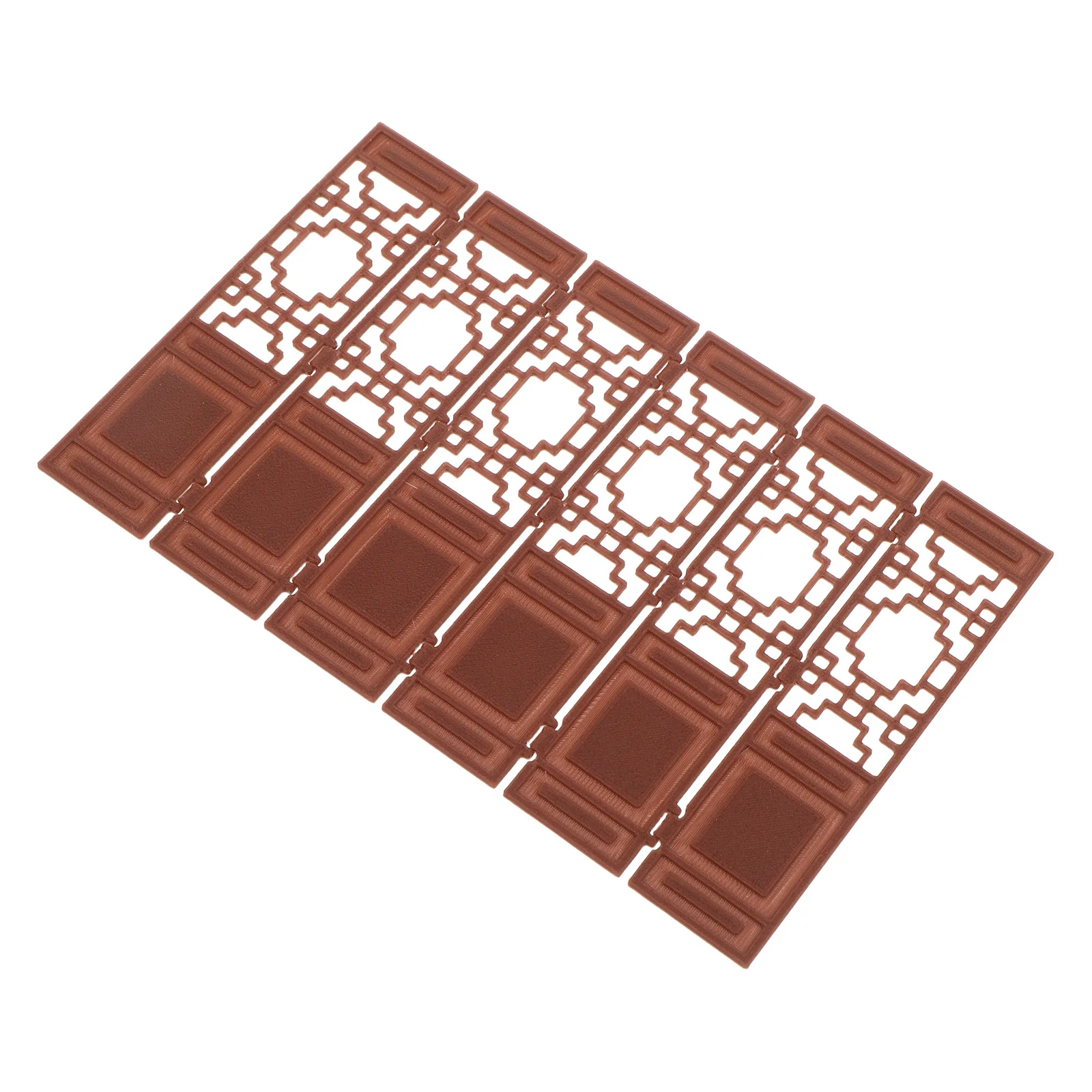 

Mini Chinese Folding Screen Vintage Decorative Screen Desktop Privacy Divider 1:20 Scale Miniature Room Divider Dollhouse