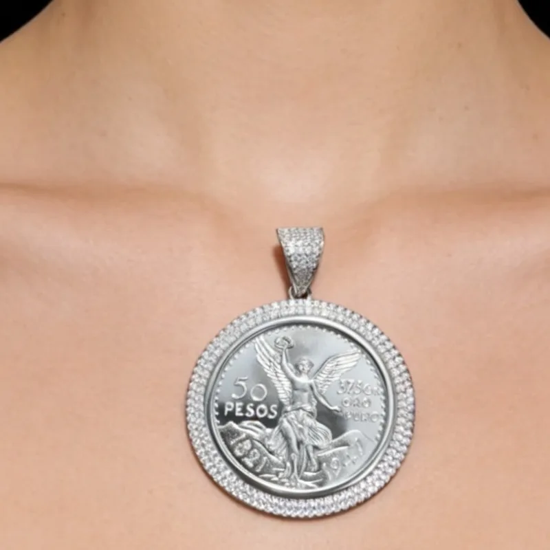 Hot Selling European and American Cool Statue of Liberty Full Diamond Pendant, Hip-Hop Necklace Jewelry Wholesale.