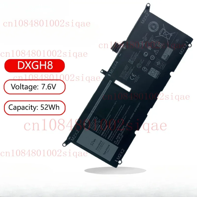 

DXGH8 HK6N5 H754V DGV24 Аккумулятор для ноутбука Dell XPS13 9305 9370 9380,Inspiron 5390 5391 7191 7490 Latitude 3301 P82G P113G P114G
