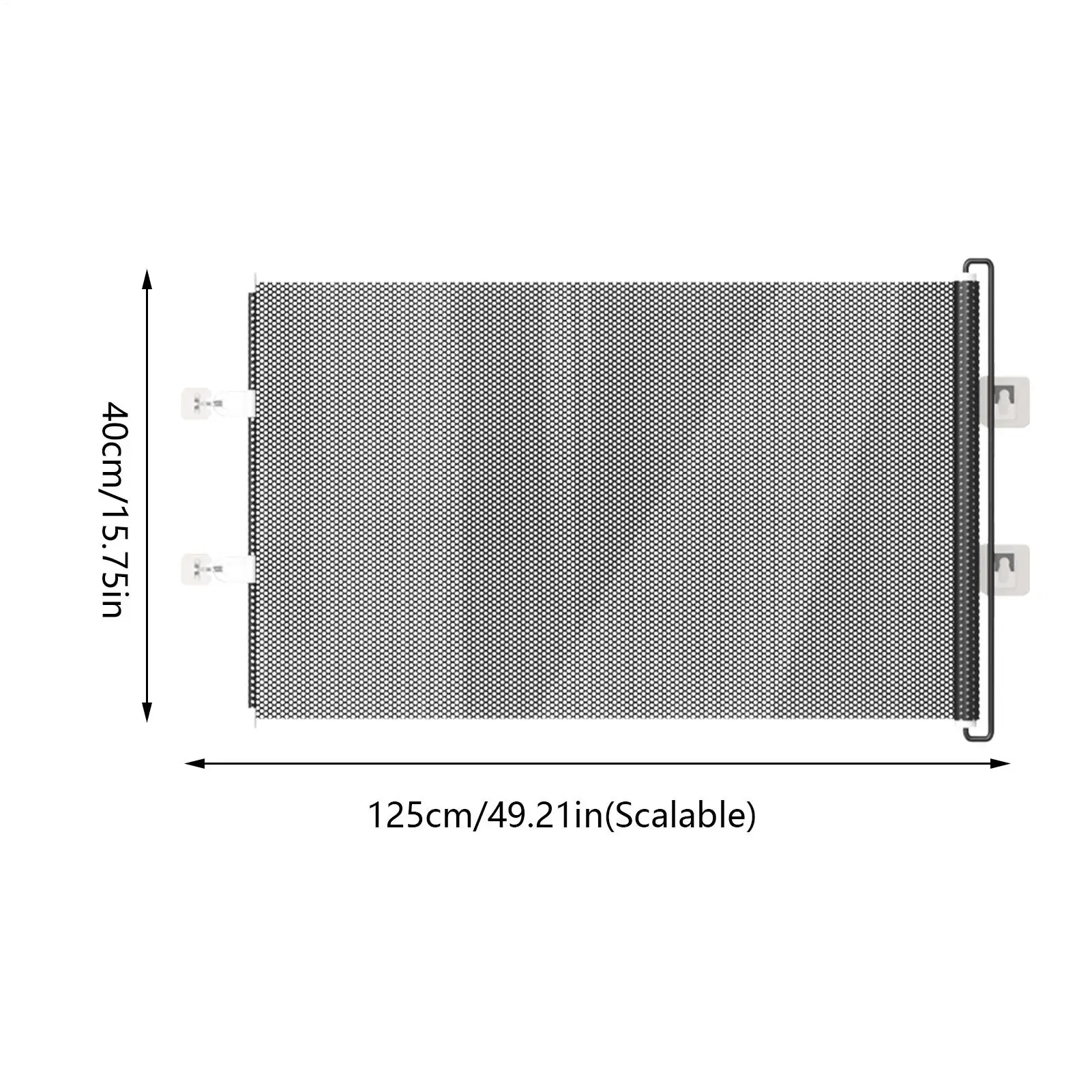 Indoor Retractable Pet Safety Gate Baby Barrier Plastic Mesh Fence Stair Barrier for puppy Kitten Prevent Crawl - view 6