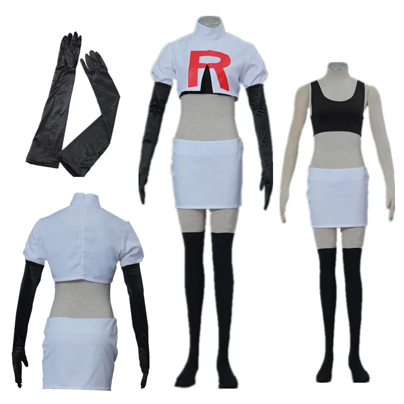 

Anime Cosplay Game Rockets Team Rocket Jessie Vrouwen Kleding Cosplay Costume for Women