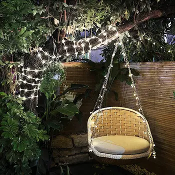 39英尺100LED太陽能繩燈,太陽能供電仙女燈,8種照明模式,適用於派對、花園、庭院、家居、節慶、樹木裝飾 8 最佳銷售 太陽能燈 - №5