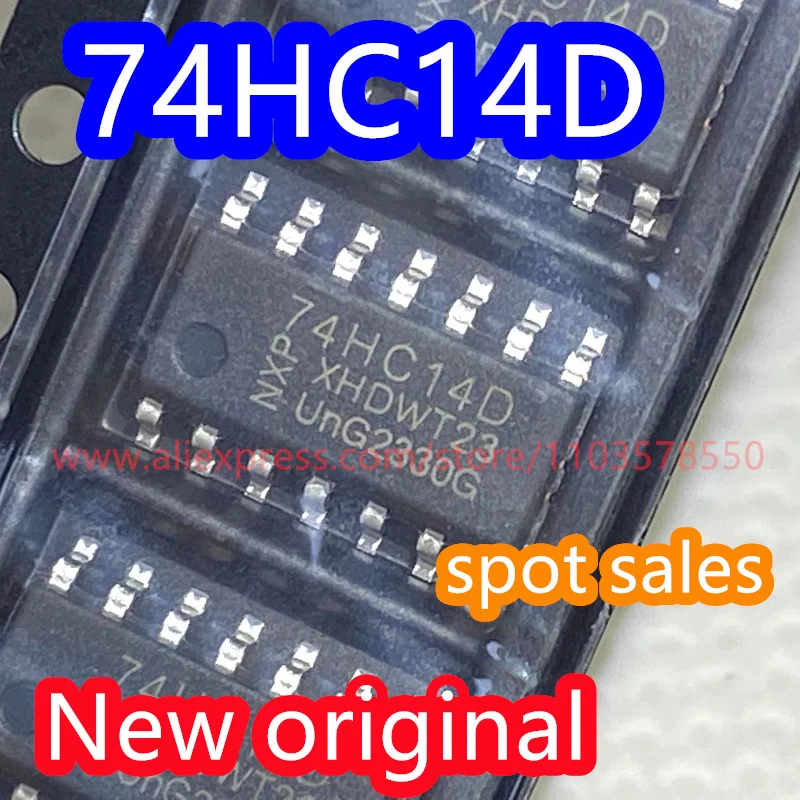 100PCS  74HC14D package SOIC-14 hexagonal inverted Schmitt trigger chip 74HC125D logic chip 74HC132D