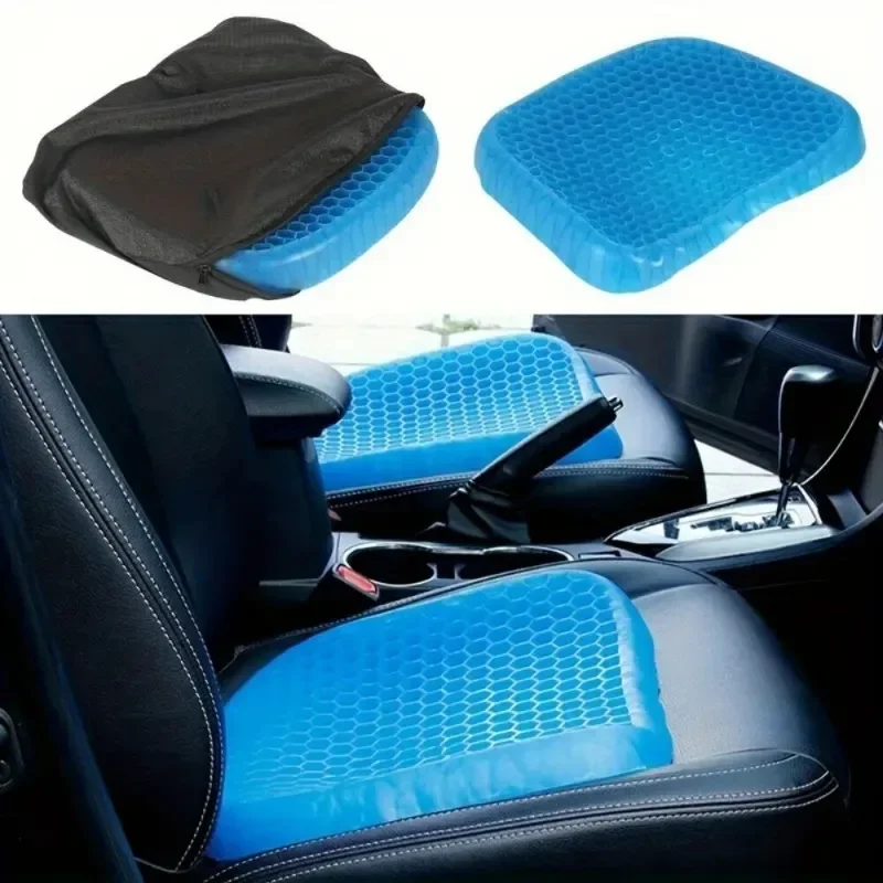 1pc Gel Seat Cushion Soft Comfortable And Breathable For Long Sitting, Suitable For Office Chair/Car Seat/Wheelchair