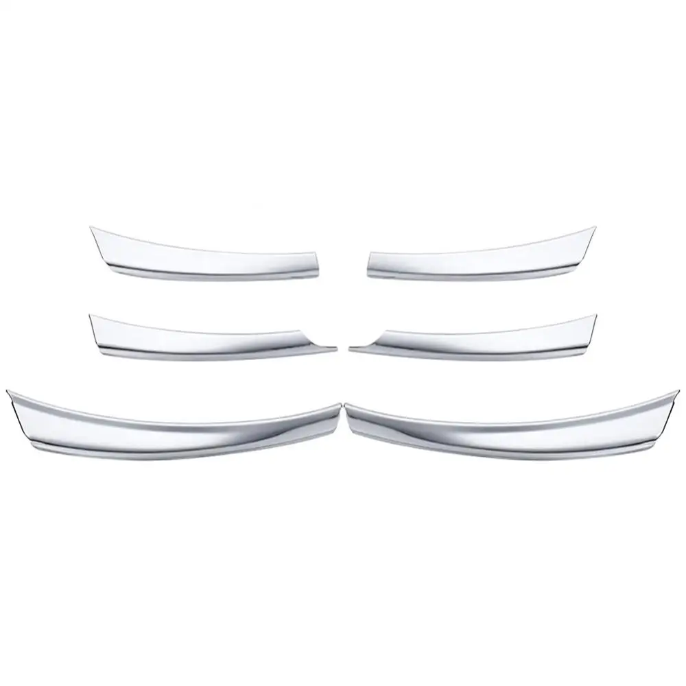 6Pcs Car Front Mesh Grille Head Bumper Cover Trim for Sunny Versa 14 17 Car Accessories Exterior