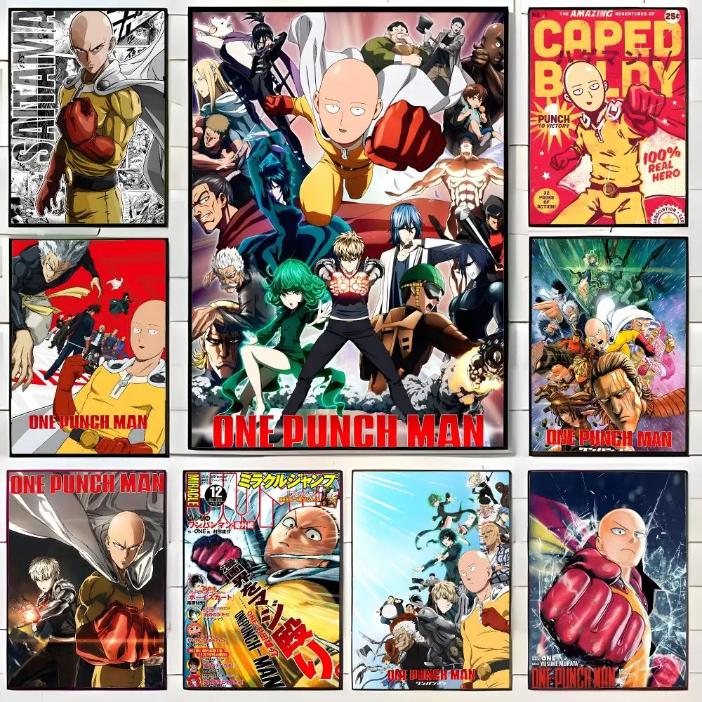 action anime o-one-punch man Poster Wall Art Print Decorative Mural Home Decor Gift Unframed